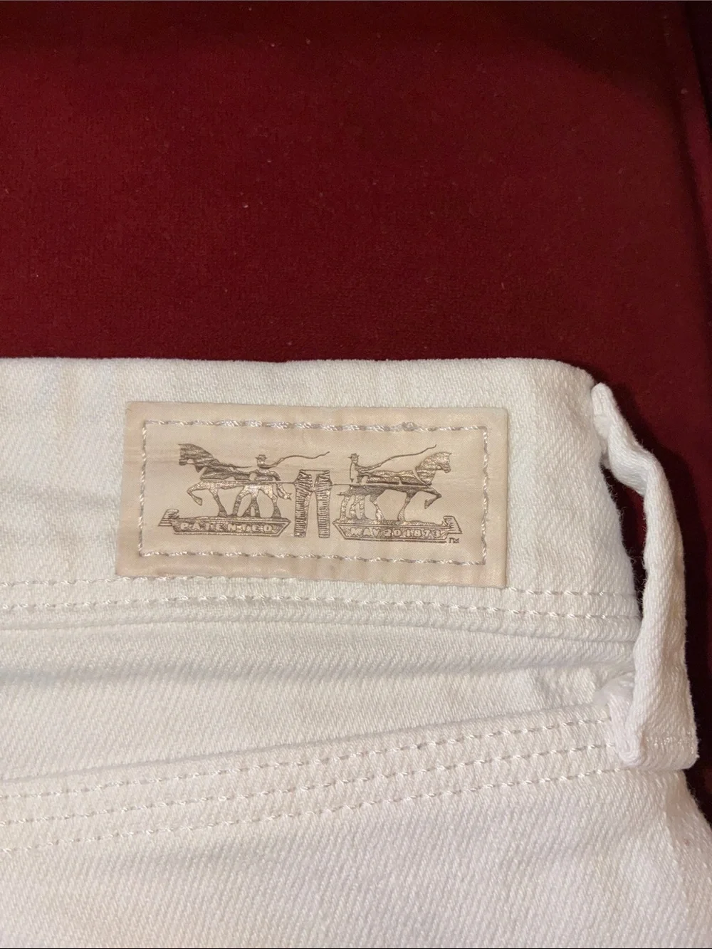 Levi's White Denim Jean Shorts